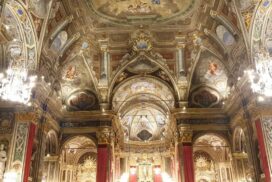 la Basilica illuminata a festa 