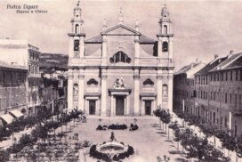 1932 Pietra Ligure Chiesa parrocchiale di S. Nicolò."