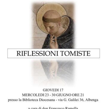 RIFLESSIONI TOMISTE