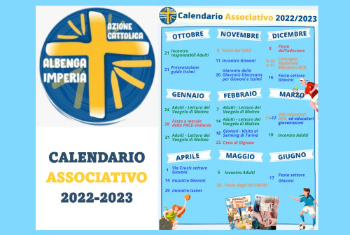 AZIONE CATTOLICA ALBENGA-IMPERIA CALENDARIO 2022-2023