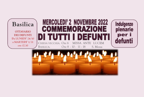 COMMEMORAZIONE DEFUNTI 2022