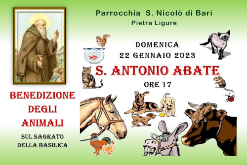 BENEDIZIONE DEGLI ANIMALI – 22-01-2023