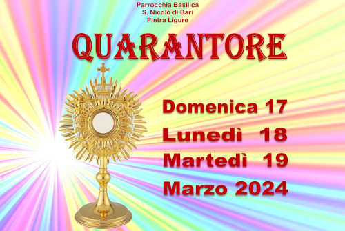 “QUARANTORE” MARZO 2024