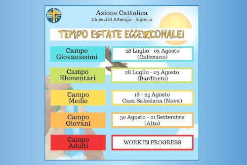 AZIONE CATTOLICA DIOCESANACAMPI ESTIVI 2024