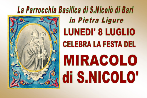 FESTA DEL MIRACOLO DI SAN NICOLO’08/07/2024