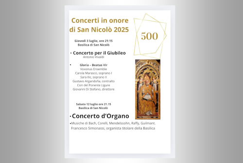 CONCERTI IN ONORE DISAN NICOLO’ 2025