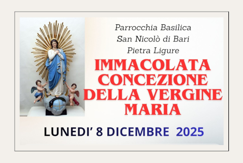 Protetto: FESTA DELLA IMMACOLATA CONCEZIONE 8 DICEMBRE 2025