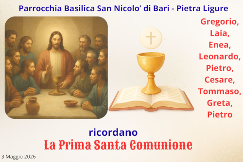 Protetto: PRIMA COMUNIONE3 MAGGIO 2026