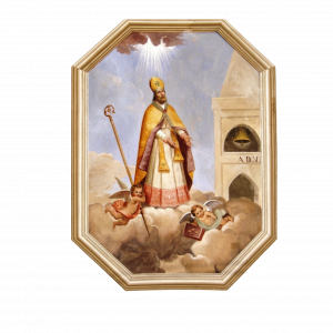 Affresco sulla volta della Chiesa vecchia del Sacco