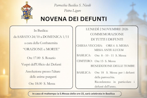 COMMEMORAZIONE DEFUNTI 2026